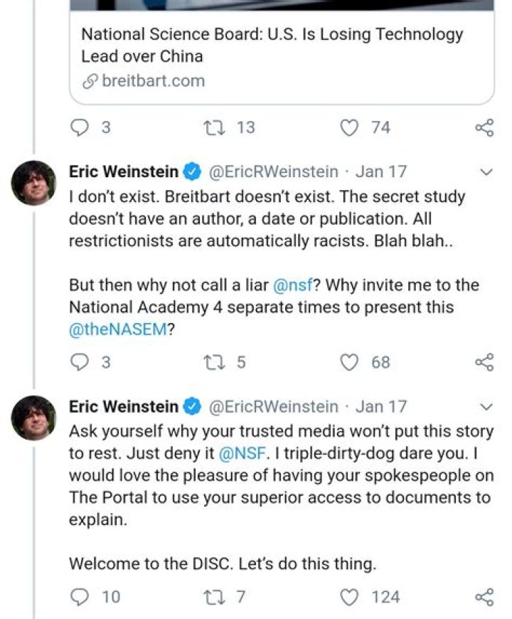 Eric Weinstein on Twitter "Strategizing with millennials about how to
